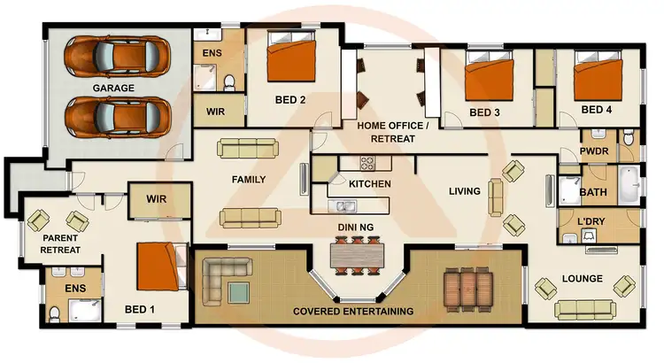 Floorplan of Homely house listing, 5 Domatia Street, Heathwood QLD 4110