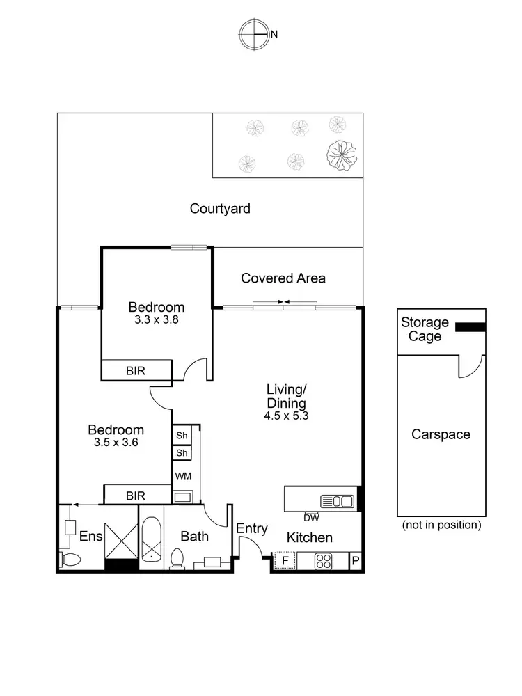 Floorplan of Homely apartment listing, G03/8 Burrowes Street, Ascot Vale VIC 3032