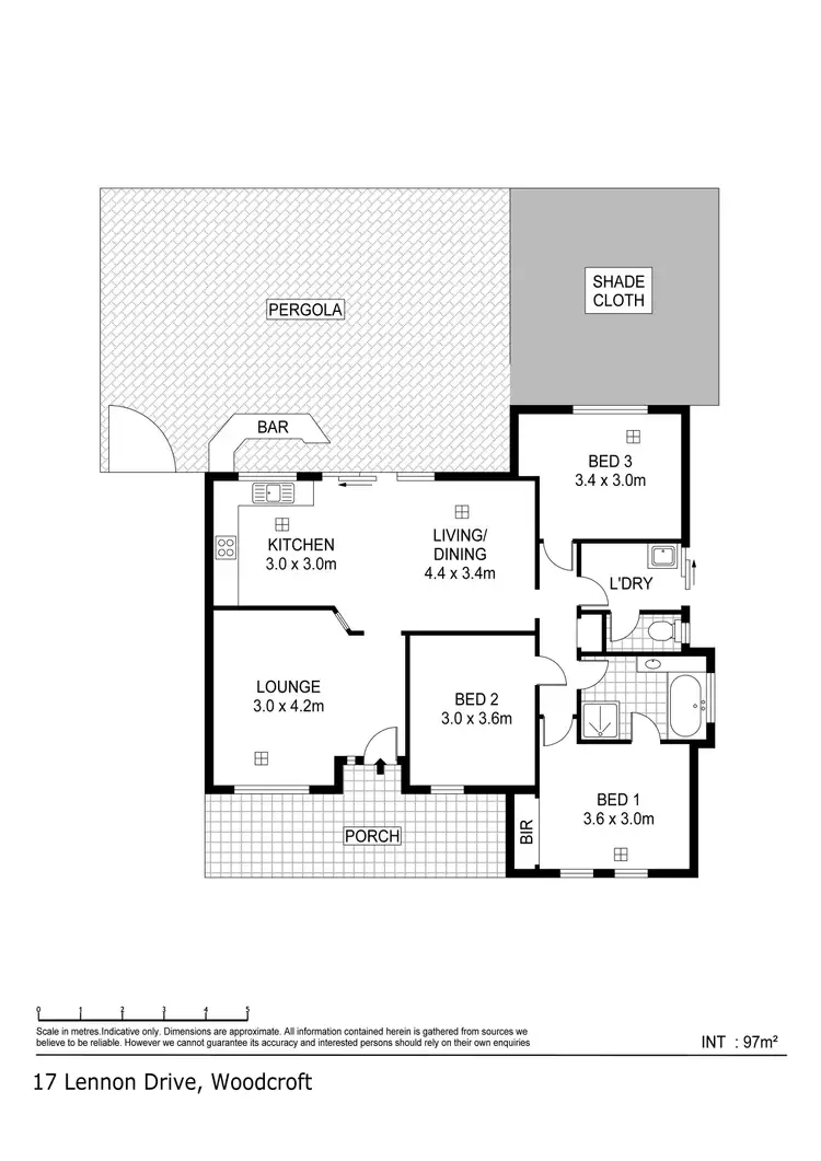 Floorplan of Homely house listing, 17 Lennon Drive, Woodcroft SA 5162