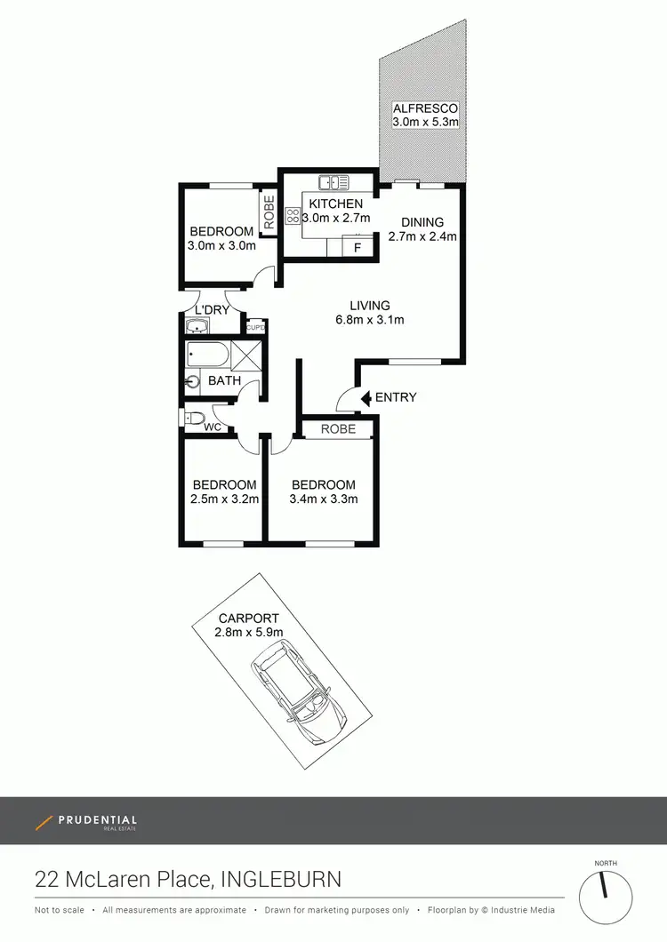 Floorplan of Homely house listing, 22 Mclaren Place, Ingleburn NSW 2565