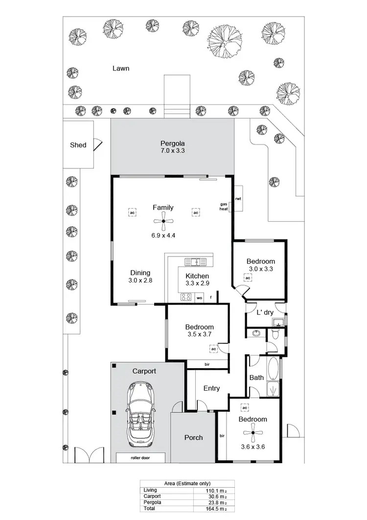 Floorplan of Homely house listing, 11 Esther Drive, Woodcroft SA 5162