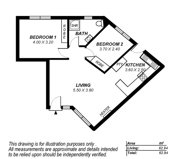 Floorplan of Homely unit listing, 2/30 Tallack Street, Windsor Gardens SA 5087
