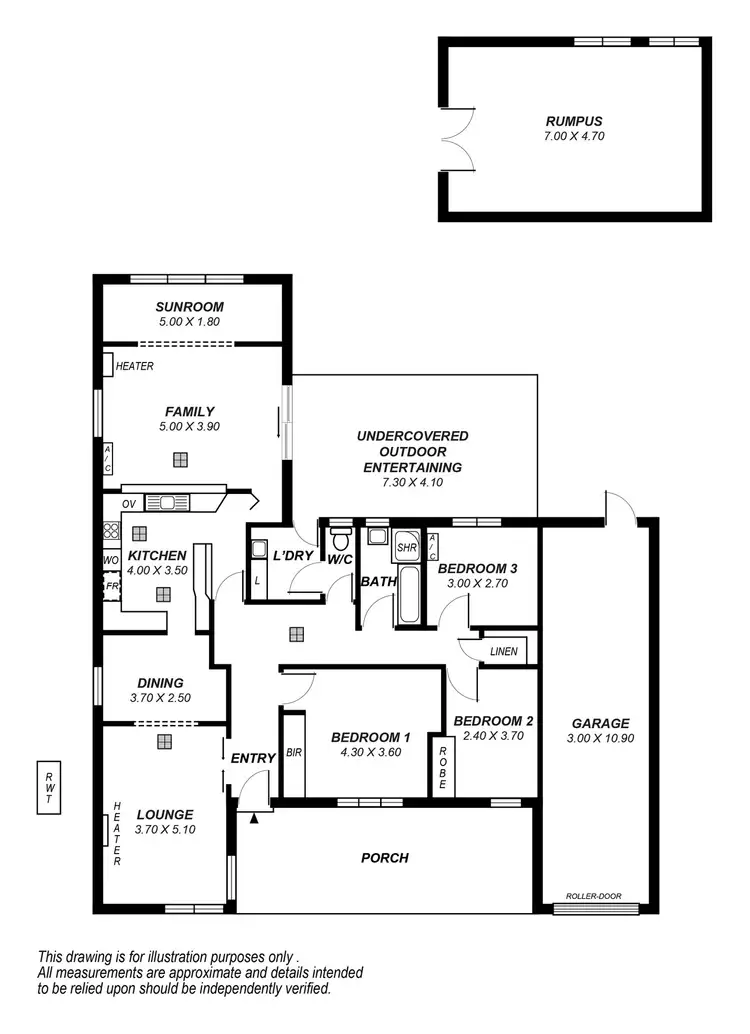 Floorplan of Homely house listing, 7 Aboyne Avenue, Seacliff Park SA 5049