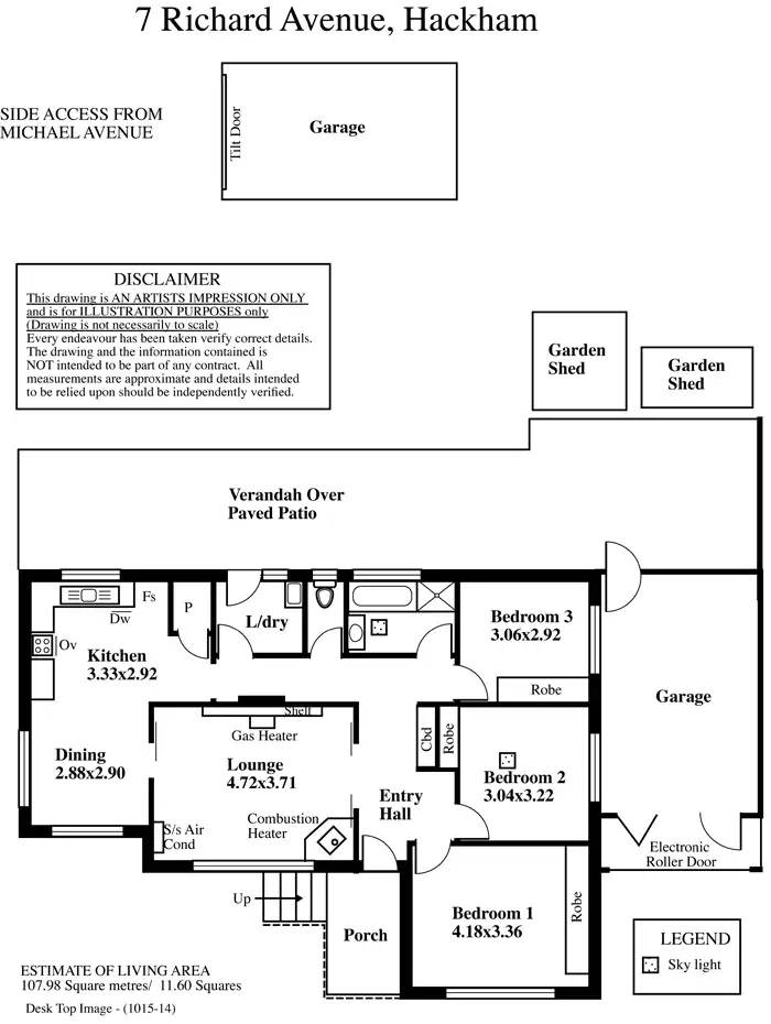Floorplan of Homely house listing, 7 Richard Avenue, Hackham SA 5163
