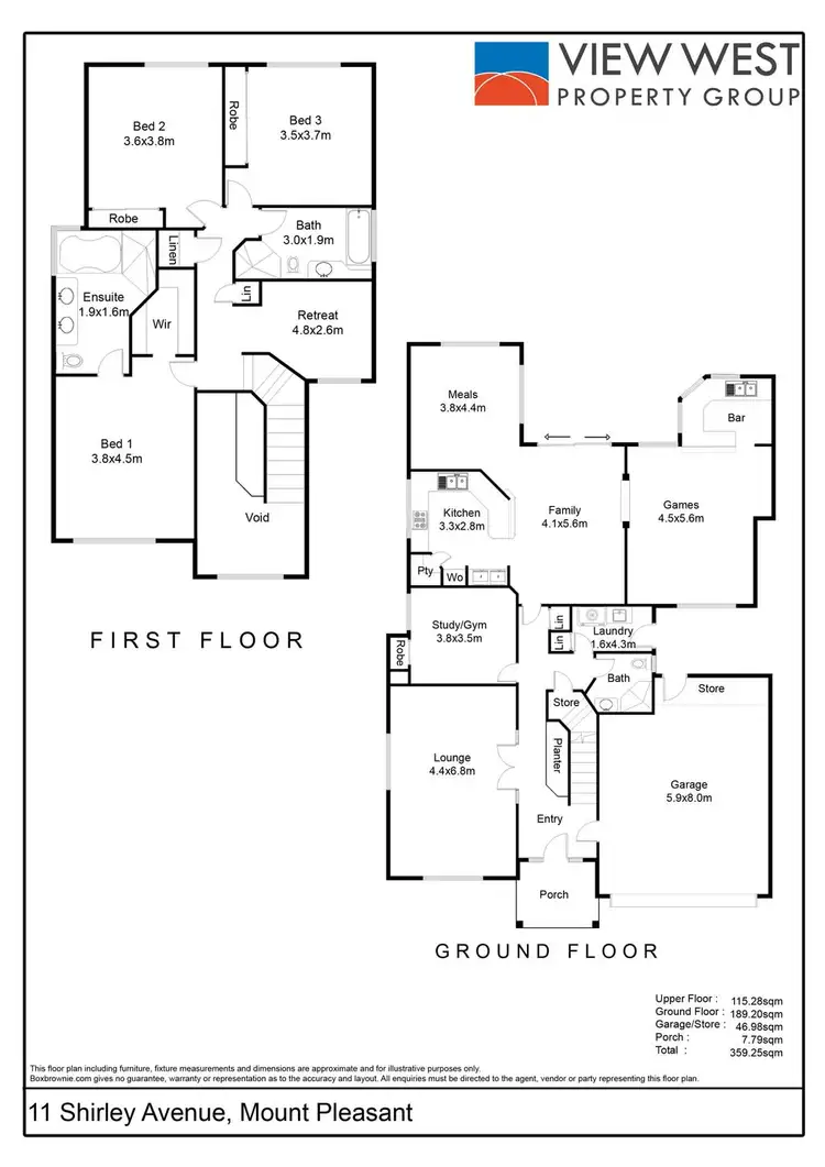Floorplan of Homely house listing, 11 Shirley Avenue, Mount Pleasant WA 6153