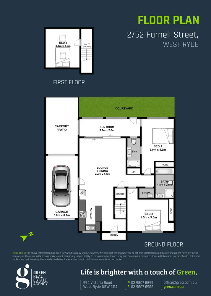Floorplan of Homely villa listing, 2/ 52 Farnell Street, West Ryde NSW 2114