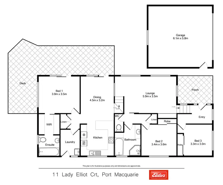 Floorplan of Homely house listing, 11 Lady Elliot Court, Port Macquarie NSW 2444