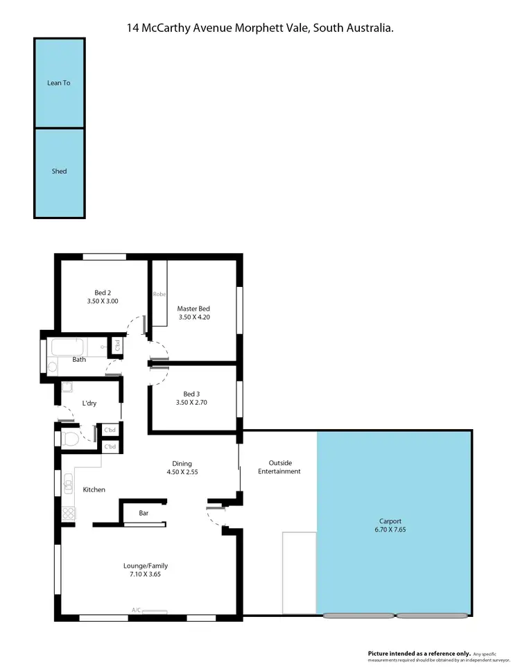 Floorplan of Homely house listing, 14 McCarthy Avenue, Morphett Vale SA 5162