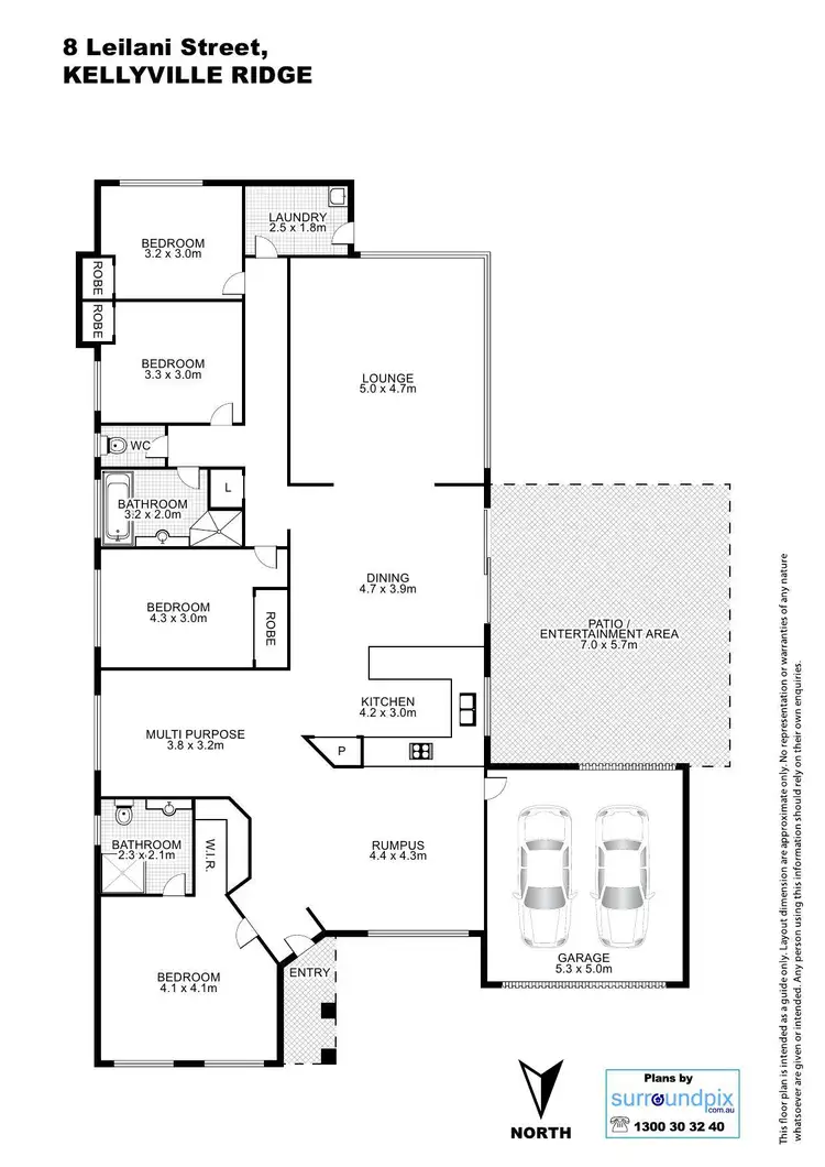 Floorplan of Homely house listing, 8 Leilani Street, Kellyville Ridge NSW 2155