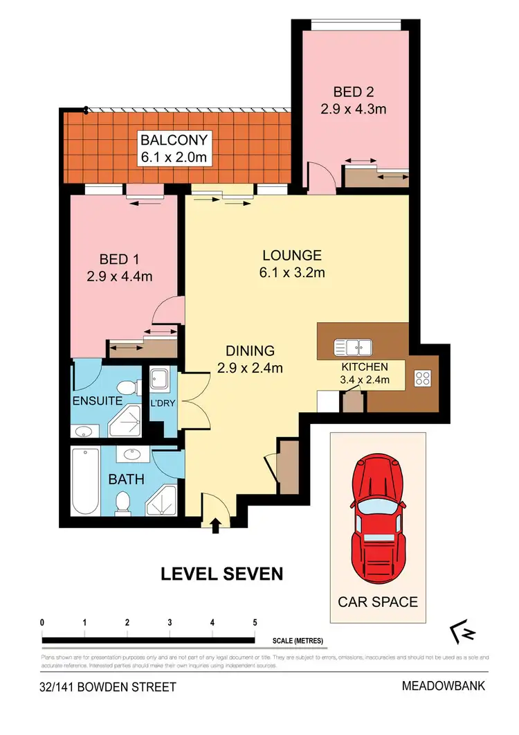 Floorplan of Homely apartment listing, 32/141 Bowden Street, Meadowbank NSW 2114