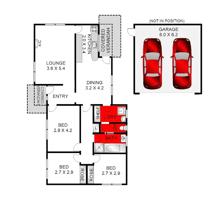 Floorplan of Homely house listing, 3 McGuinness Court, Corio VIC 3214
