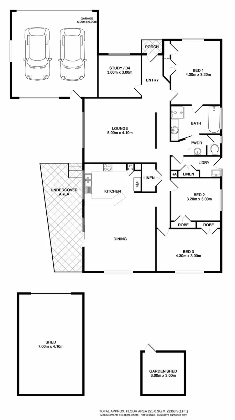 Floorplan of Homely house listing, 32 Kingfisher Drive, Wodonga VIC 3690