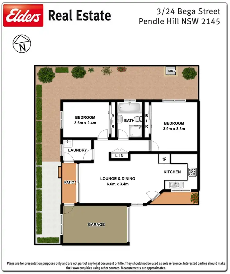 Floorplan of Homely villa listing, 3/24 Bega Street, Pendle Hill NSW 2145