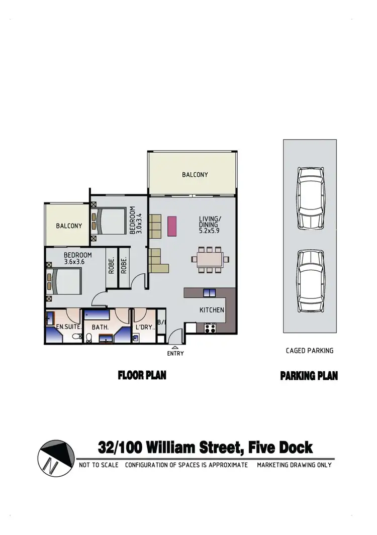 Floorplan of Homely apartment listing, 32/100 William Street, Five Dock NSW 2046