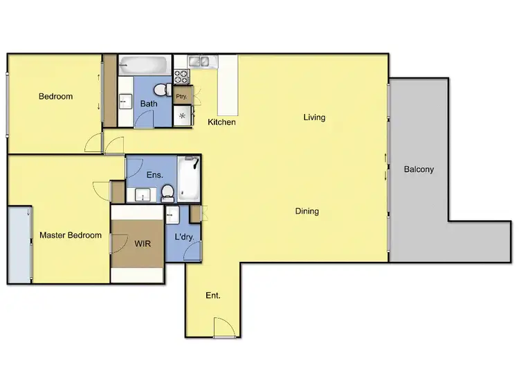 Floorplan of Homely apartment listing, 4508/4 Yarra Street, Geelong VIC 3220