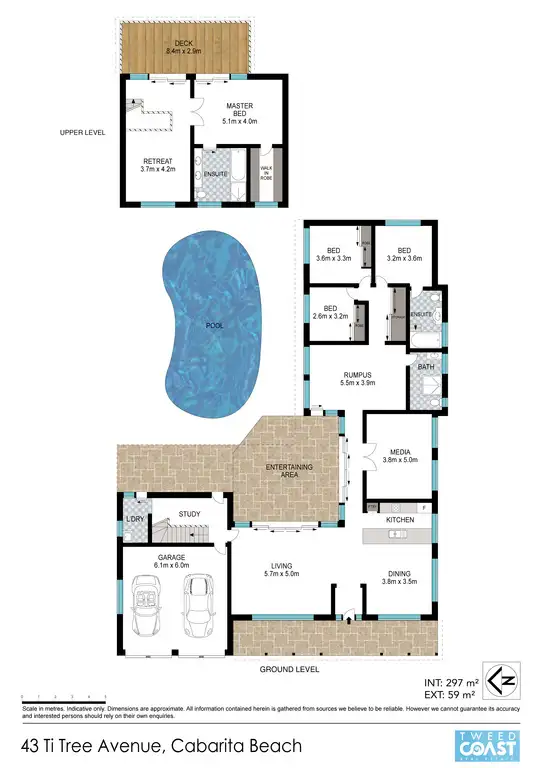 Floorplan of Homely house listing, 43 Ti Tree Avenue, Cabarita Beach NSW 2488