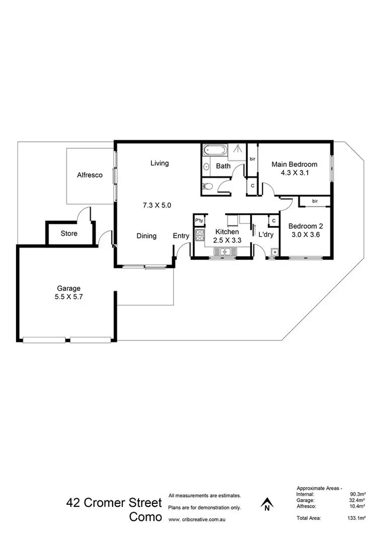 Floorplan of Homely house listing, 42 Comer Street, Como WA 6152