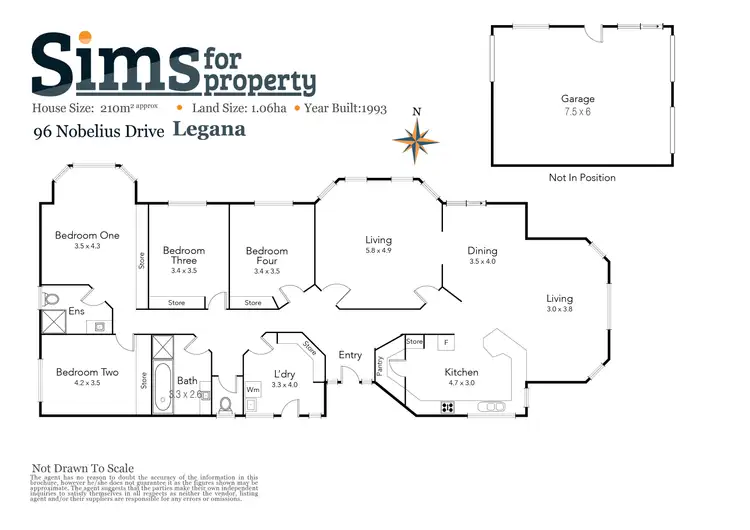 Floorplan of Homely house listing, 96 Nobelius Drive, Legana TAS 7277