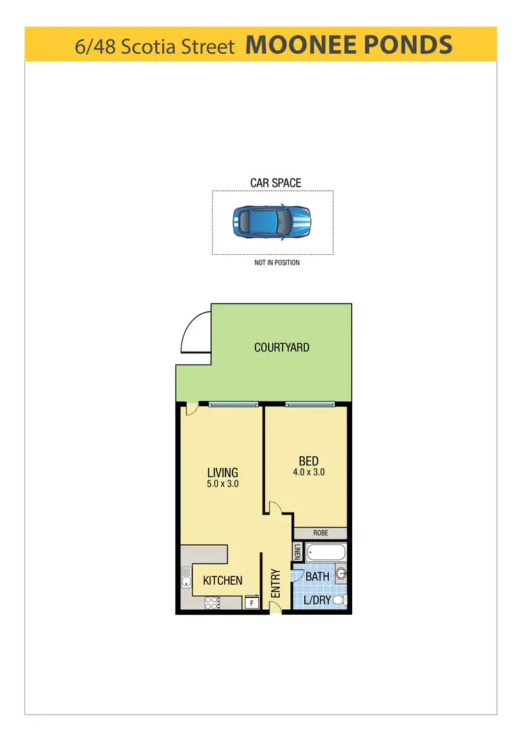Floorplan of Homely apartment listing, 6/48 Scotia Street, Moonee Ponds VIC 3039