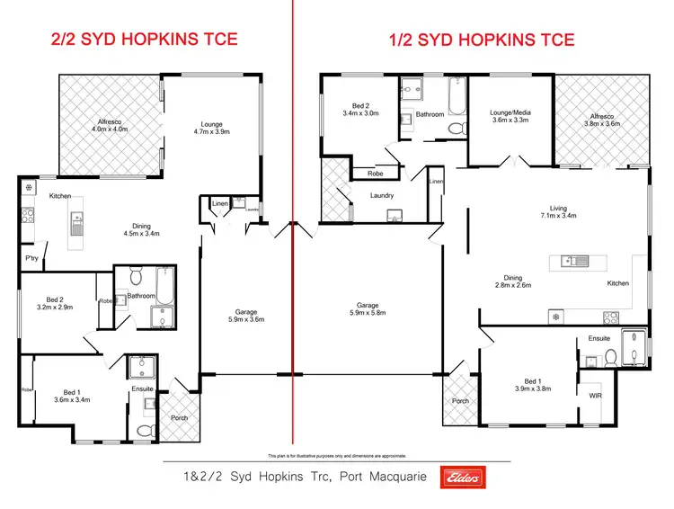 Floorplan of Homely house listing, 1/2 Syd Hopkins Terrace, Port Macquarie NSW 2444