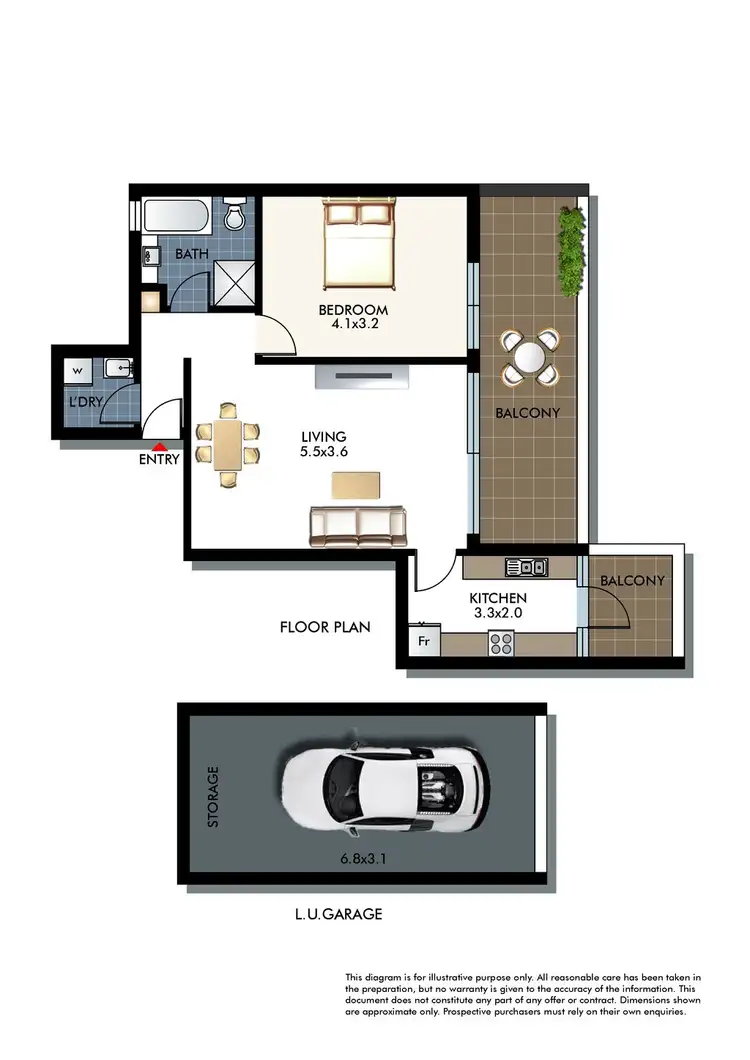 Floorplan of Homely apartment listing, 22/41-47 Ocean Street, Bondi NSW 2026