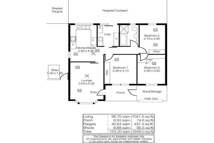 Floorplan of Homely house listing, 1/7 Nash Street, Grange SA 5022