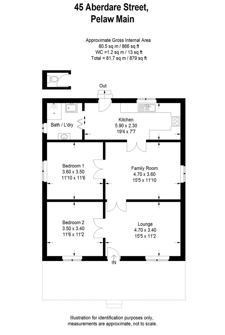 Floorplan of Homely house listing, 45 Aberdare Street, Pelaw Main NSW 2327