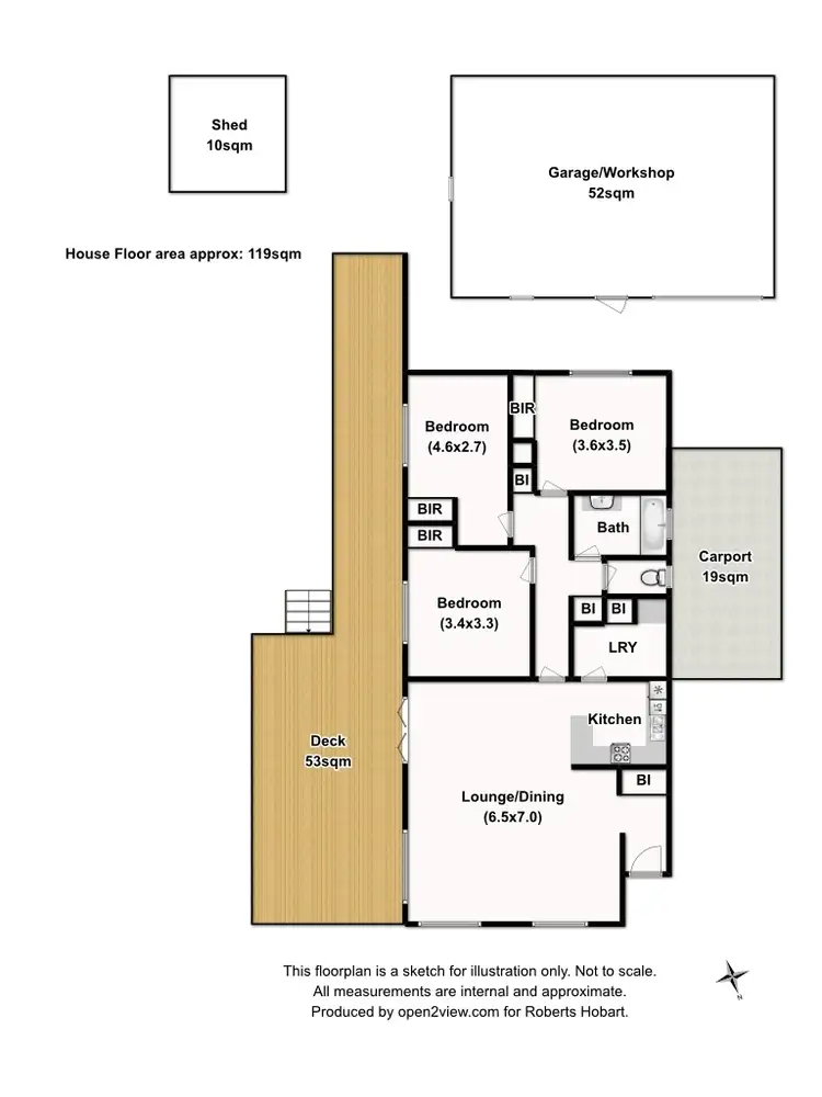 Floorplan of Homely house listing, 70 Crystal Downs Drive, Blackmans Bay TAS 7052