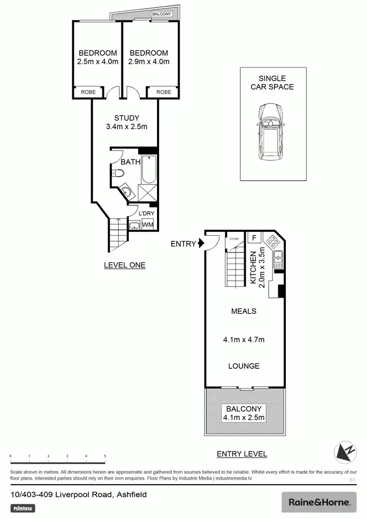 Floorplan of Homely apartment listing, 10/403-409 Liverpool Road, Ashfield NSW 2131