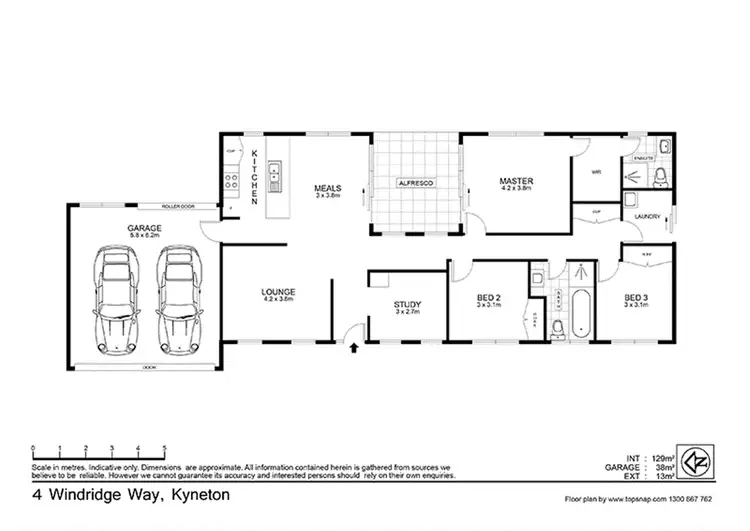 Floorplan of Homely house listing, 4 Windridge Way, Kyneton VIC 3444