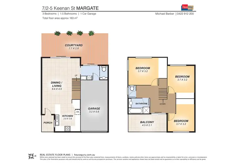 Floorplan of Homely townhouse listing, 7/5 Keenan Street, Margate QLD 4019