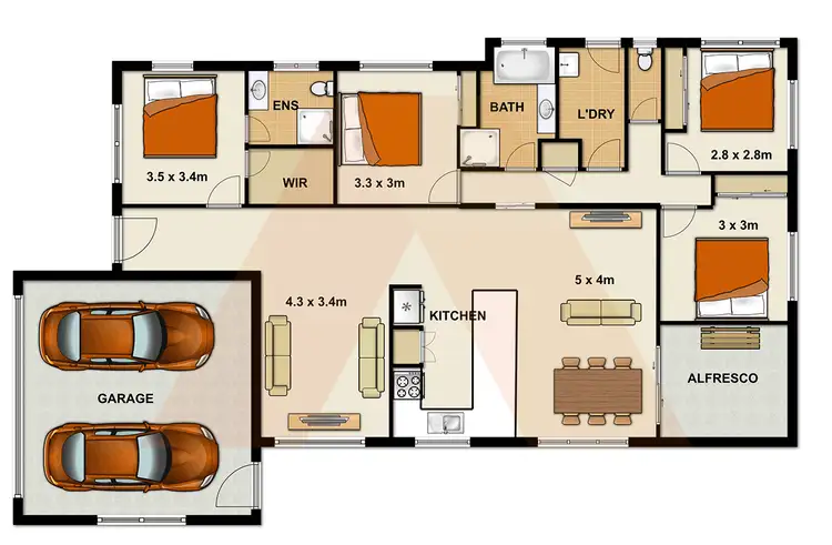 Floorplan of Homely house listing, 42 Anna Drive, Raceview QLD 4305