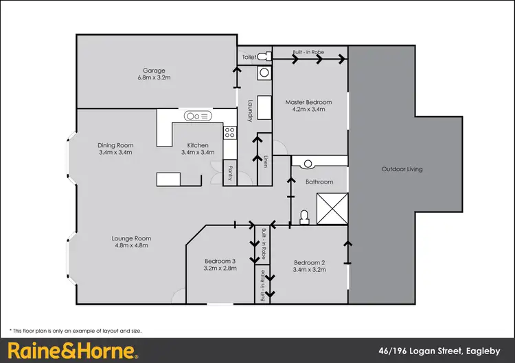 Floorplan of Homely villa listing, 46/196 Logan Street, Eagleby QLD 4207