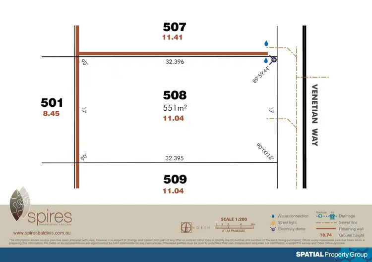 Floorplan of Homely land listing, Lot 508 Venetian Way, Baldivis WA 6171