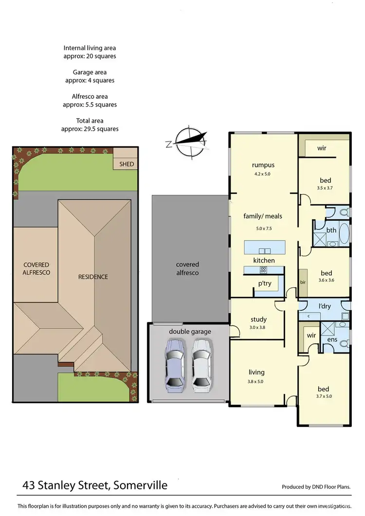 Floorplan of Homely house listing, 43 Stanley Street, Somerville VIC 3912