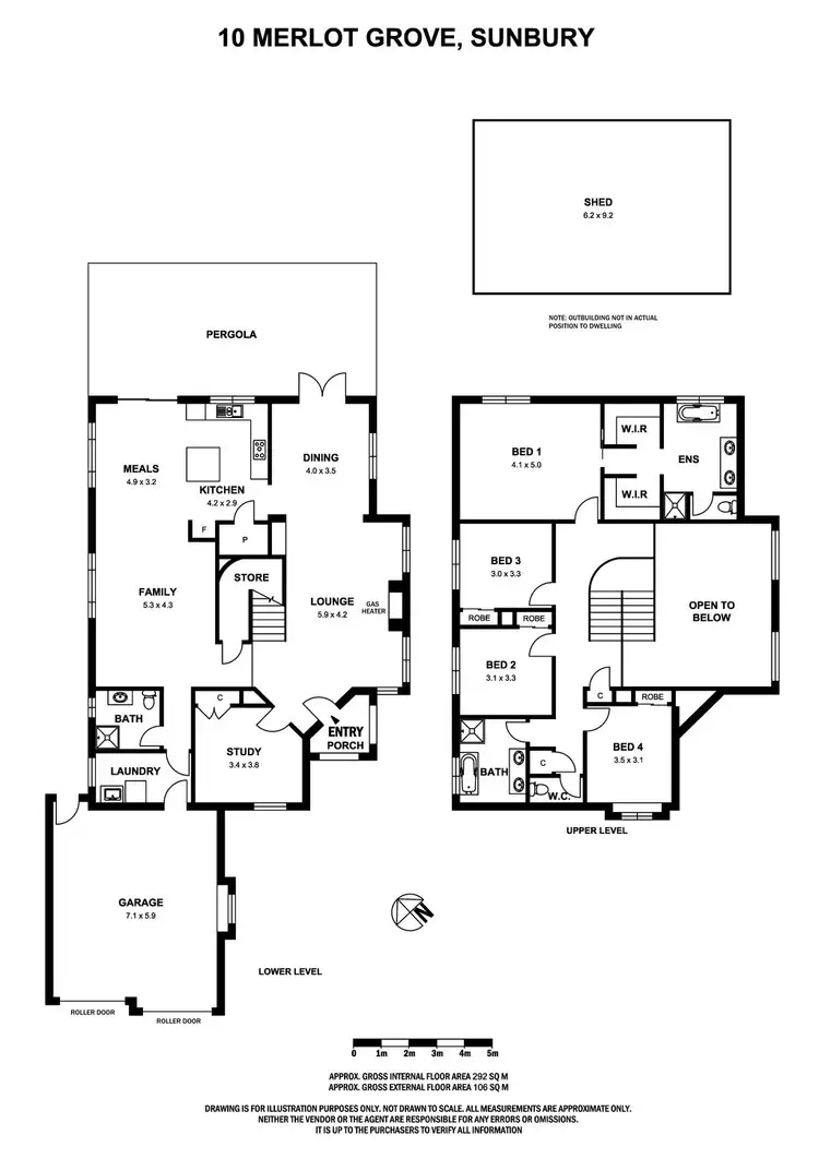 Floorplan of Homely house listing, 10 Merlot Grove, Sunbury VIC 3429