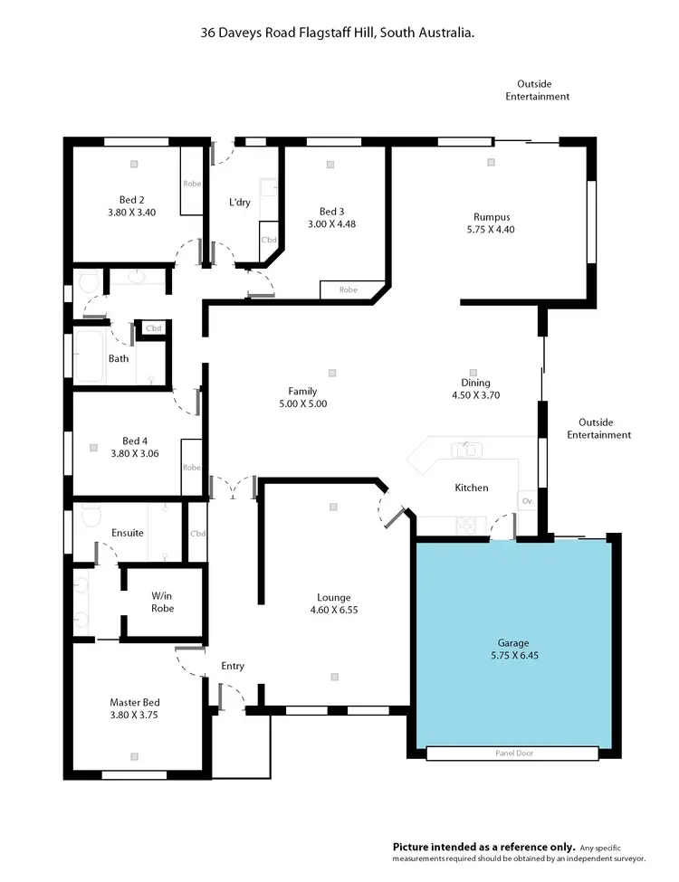 Floorplan of Homely house listing, 36 Daveys Road, Flagstaff Hill SA 5159
