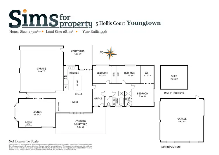 Floorplan of Homely house listing, 5 Hollis Court, Youngtown TAS 7249