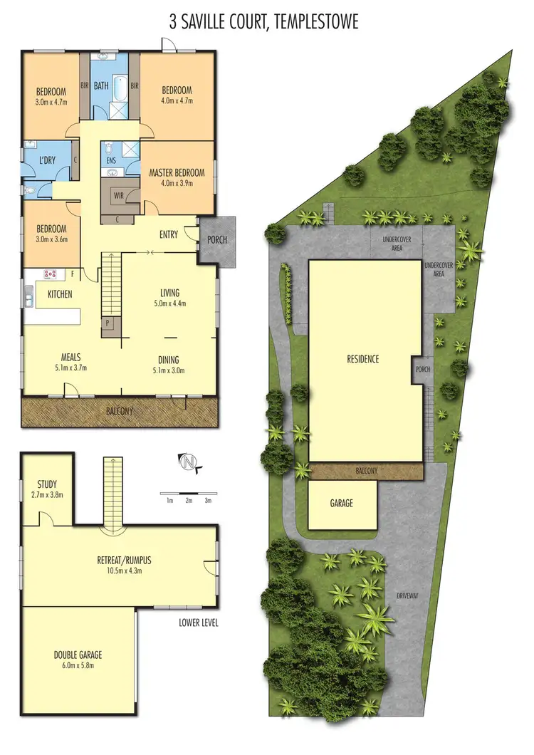 Floorplan of Homely house listing, 3 Saville Court, Templestowe VIC 3106