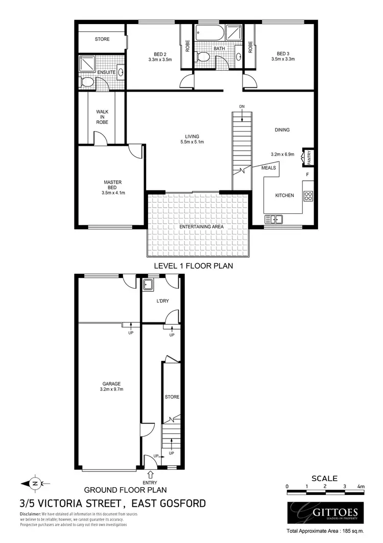 Floorplan of Homely townhouse listing, 3/5 Victoria Street, East Gosford NSW 2250