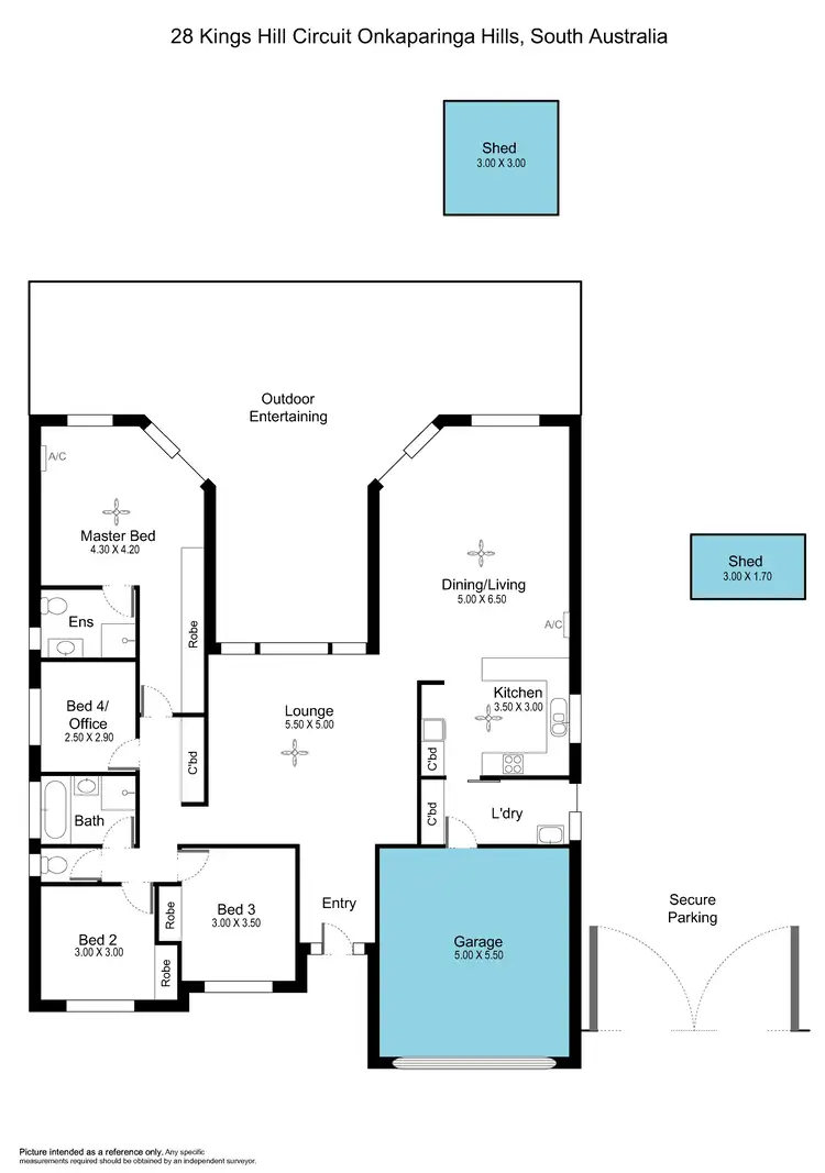 Floorplan of Homely house listing, 28 Kings Hill Circuit, Onkaparinga Hills SA 5163