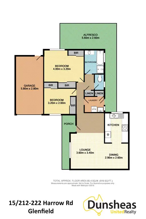 Floorplan of Homely house listing, 15/212-222 Harrow Road, Glenfield NSW 2167