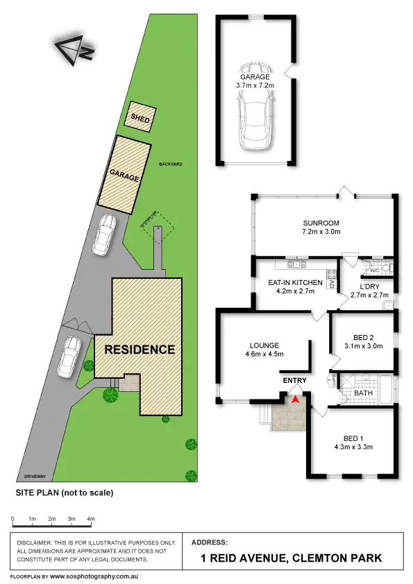 Floorplan of Homely house listing, 1 Reid Avenue, Clemton Park NSW 2206