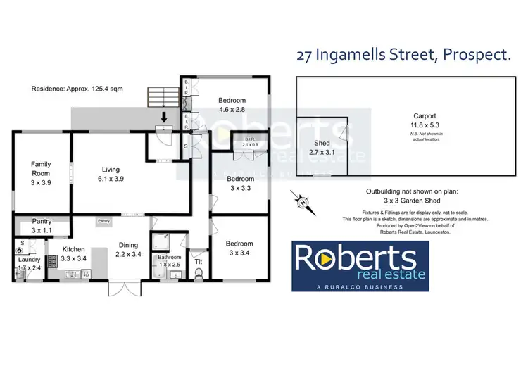 Floorplan of Homely house listing, 27 Ingamells St, Prospect TAS 7250