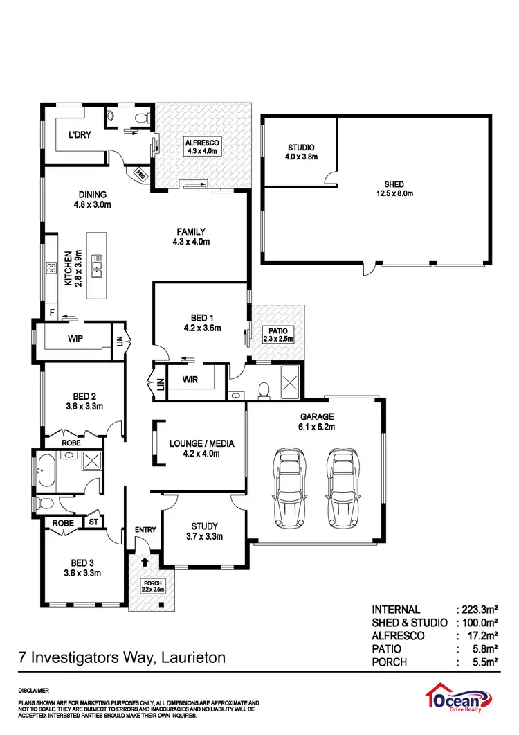Floorplan of Homely house listing, 7 Investigator Way, Laurieton NSW 2443