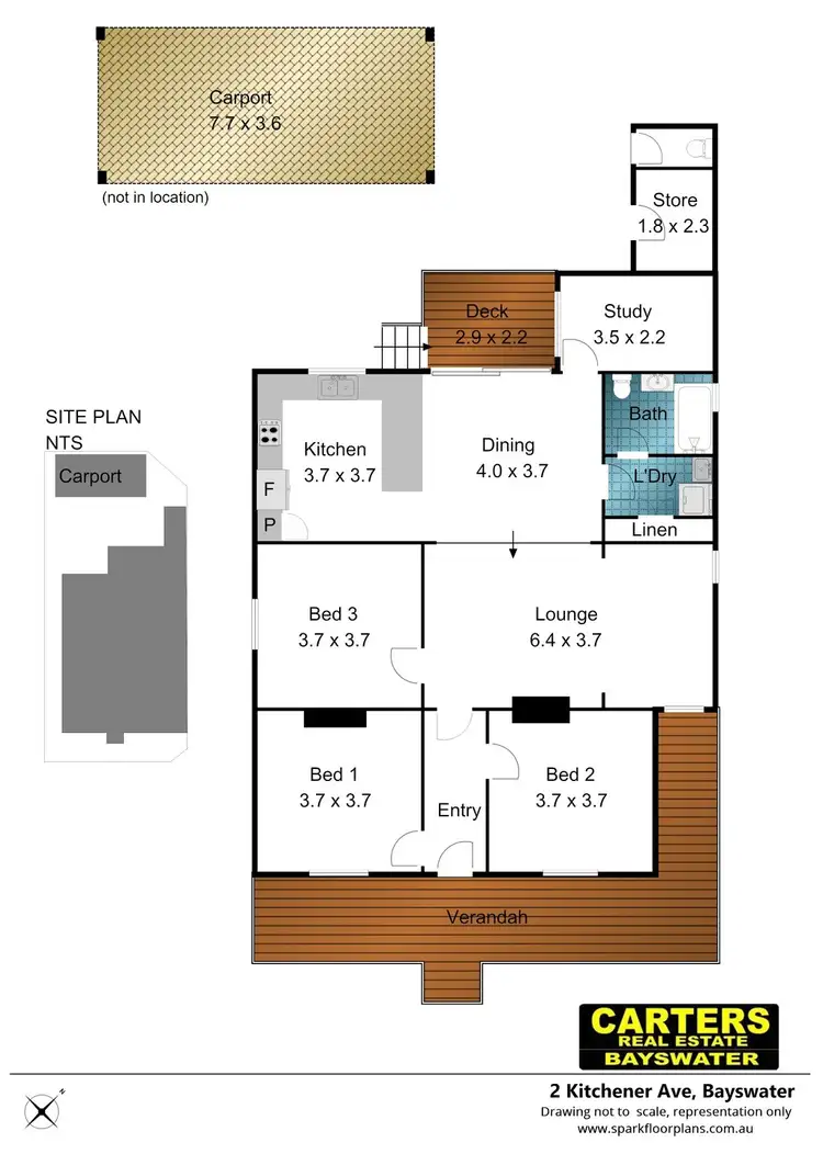 Floorplan of Homely house listing, 2 Kitchener Ave, Bayswater WA 6053