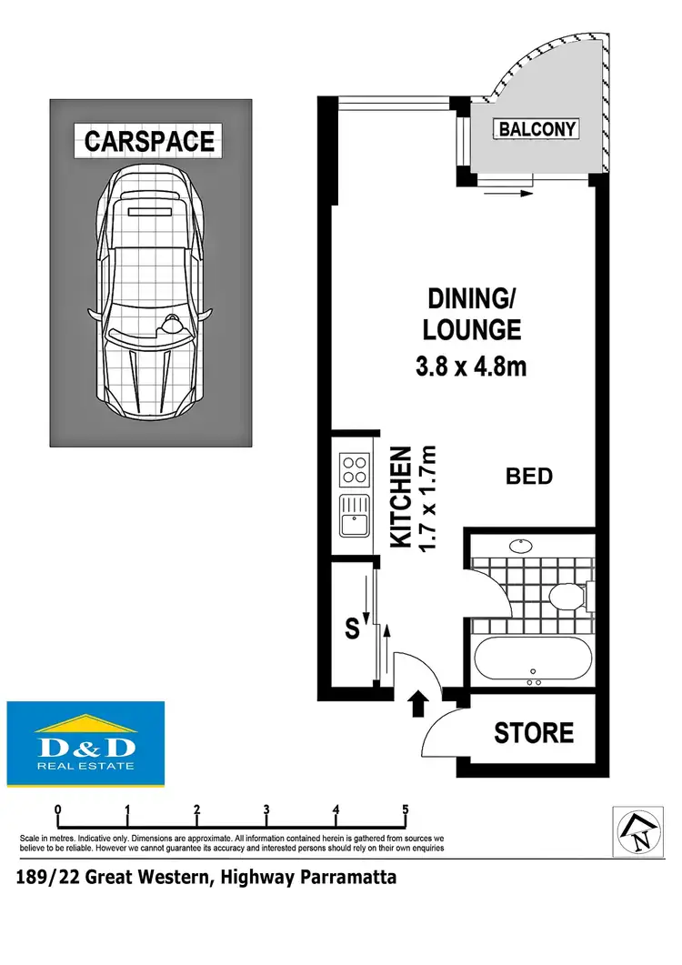 Floorplan of Homely unit listing, 22 Great Western Highway, Parramatta NSW 2150
