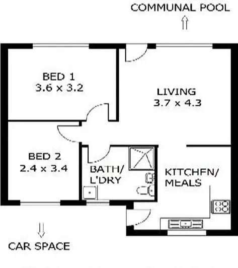 Floorplan of Homely unit listing, 5/127 Anzac Highway, Kurralta Park SA 5037