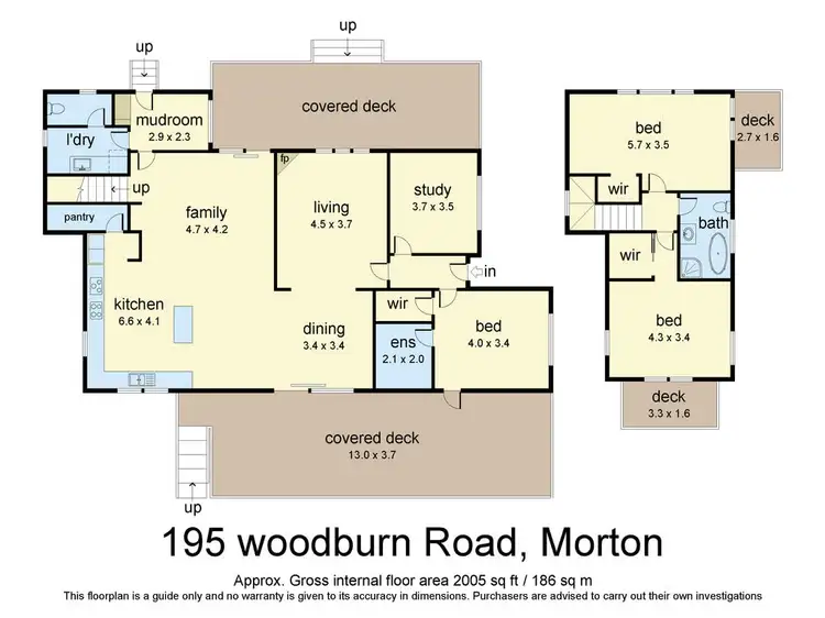 Floorplan of Homely rural property listing, 195 Woodburn Road, Milton NSW 2538