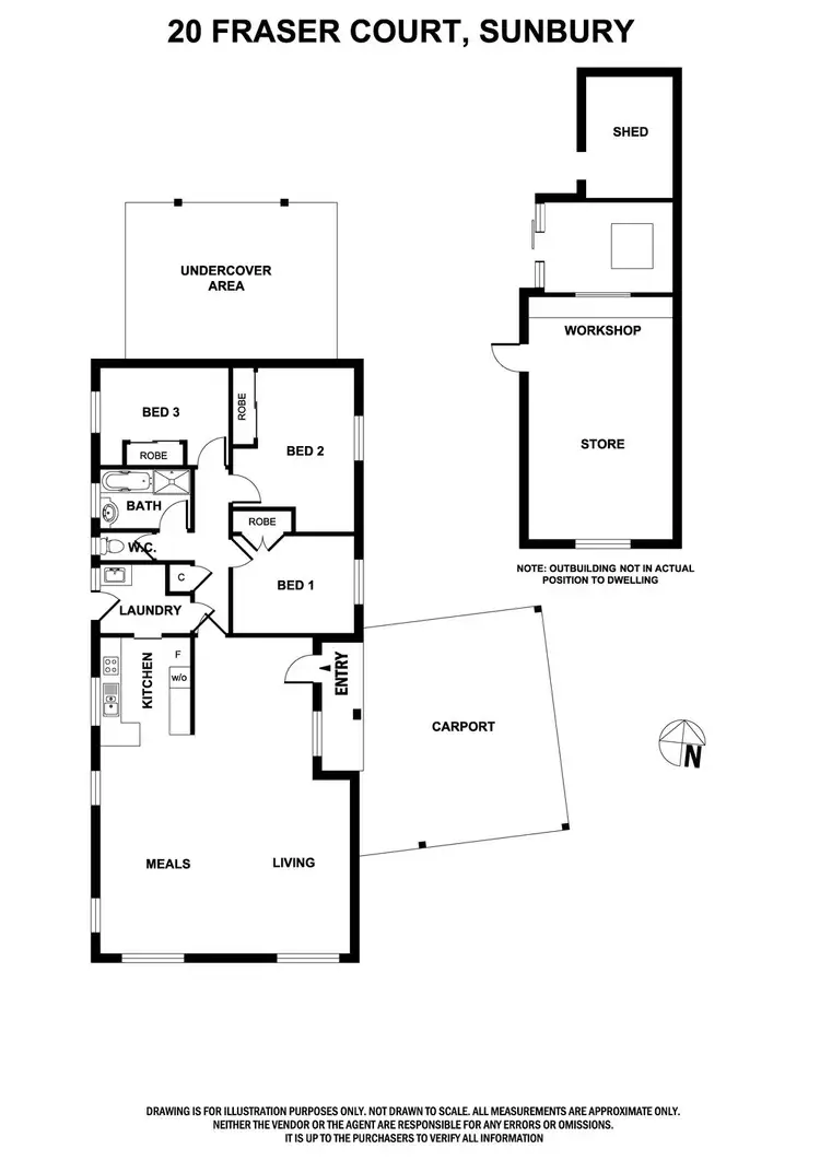 Floorplan of Homely house listing, 20 Fraser Court, Sunbury VIC 3429